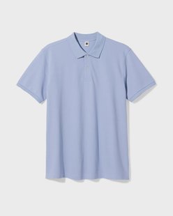 HEMA Herenpolo Denton regular fit piqué lichtblauw (lichtblauw)