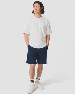 HEMA Herenshort Charly regular fit chino donkerblauw (donkerblauw)