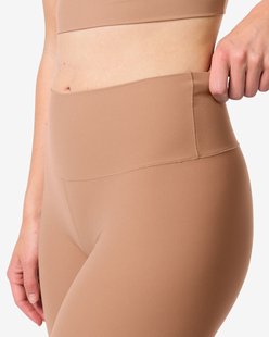 HEMA Damesbiker smoothing hoge taille lichtbruin (lichtbruin)