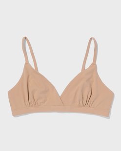 HEMA Triangel bralette micro beige (beige)