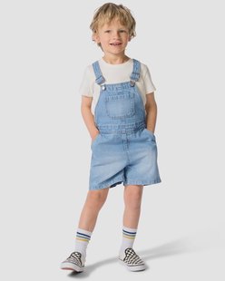 HEMA Kindertuinbroek denim lichtblauw (lichtblauw)