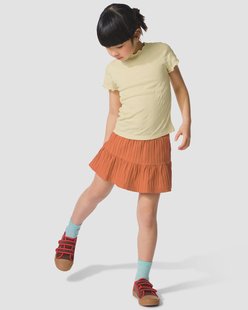 HEMA Kinderbroekrok A-lijn rib bruin (bruin)