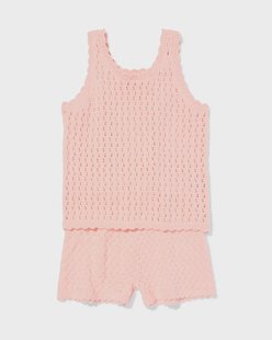 HEMA Kinderkledingset ajour roze (roze)