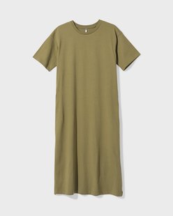 HEMA Dames T-shirtjurk Larissa relaxed fit jersey groen (groen)