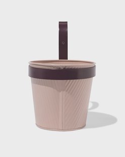 HEMA Plantenbak balkon 22x13x21cm met haak roze