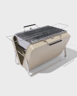 HEMA Opvouwbare barbecue metaal beige