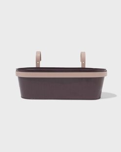 HEMA Plantenbak balkon 40x13x21cm met haak paars