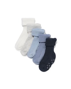 HEMA Babysokken bamboe - 5 paar blauw (blauw)