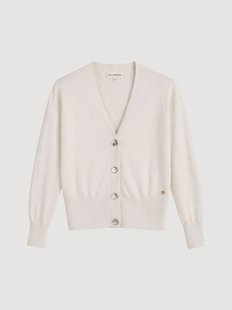 Dames zijden cardigan Capri met kasjmierblend