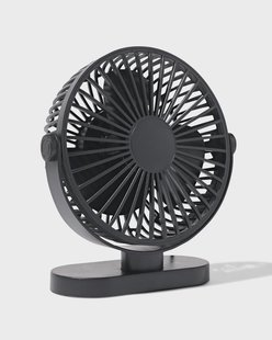 HEMA USB tafelventilator ⌀17.5cm zwart (zwart)