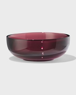 HEMA Saladeschaal Ø23cm glas bordeauxrood (bordeauxrood)