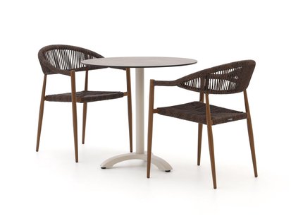 Manifesto Belpasso/Lisio ø80cm dining tuinset 3-delig stapelbaar - Laagste prijsgarantie!