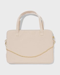 HEMA Sassy me laptoptas 34.5x25x2cm kunstleer (gebroken wit)