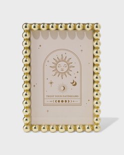 HEMA Sassy me fotolijst 10x15cm bolletjes goud (goud)