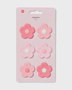 HEMA Magneten 20x10.5cm siliconen bloem - 6 stuks (multicolor)