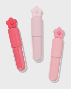 HEMA Mini markeerstiften 10.9x2.2cm bloem - 3 stuks (roze)