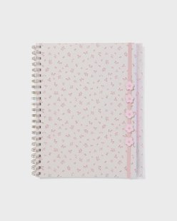 HEMA 4-in-1 collegeblok A4 gelinieerd bloemen (multicolor)