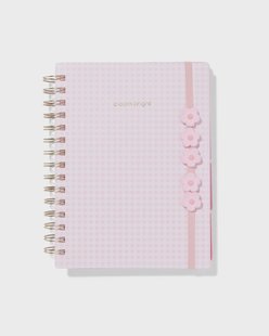 HEMA 4-in-1 collegeblok A5 gelinieerd bloemen (multicolor)