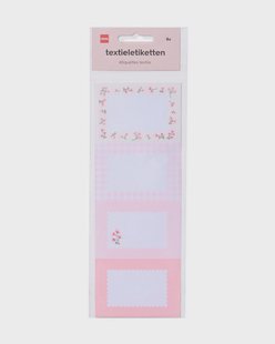HEMA Textiellabels 26x8.3cm bloemen - 8 stuks (multicolor)
