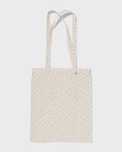 HEMA Canvas tas 42x36cm bloemen (multicolor)