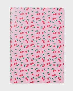 HEMA Schriften A4 geruit 10mm kersen - 2 stuks (multicolor)