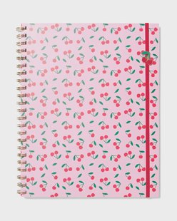 HEMA 4-in-1 collegeblok A4 gelinieerd kersen (roze)