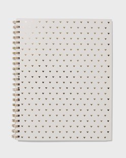 HEMA 4-in-1 collegeblok A4 gelinieerd hartjes (multicolor)