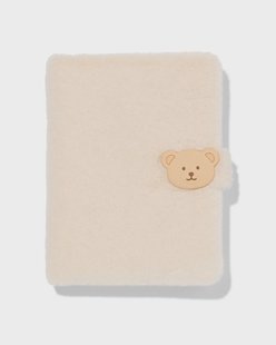 HEMA Notitieboek A5 gelinieerd fluffy beer (gebroken wit)