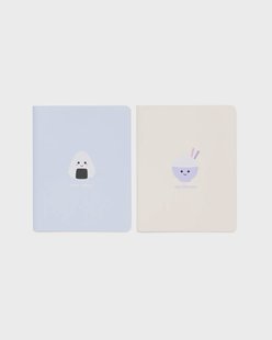 HEMA Schriften A5 gelinieerd onigiri - 5 stuks (multicolor)