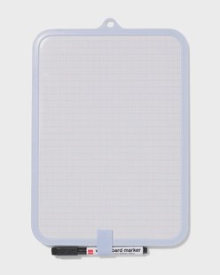 HEMA Whiteboard 27.2x18.8cm met marker (wit)