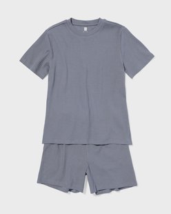 HEMA Kinder shortama rib antraciet (antraciet)