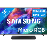 Samsung Micro RGB 55 R85H (2026) + Samsung HW-S60D Zwart (2024)