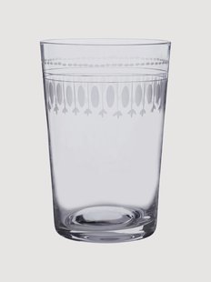 Mondgeblazen kristallen tumblers Ovals, 6-delig