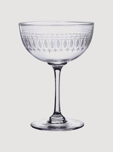 Mondgeblazen kristallen champagneglazen Ovals, 4-delig