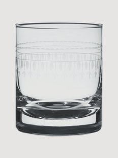 Mondgeblazen kristallen whisky glazen Ovals, 2-delig