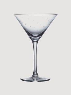 Mondgeblazen kristallen martini glazen Stars, 2-delig