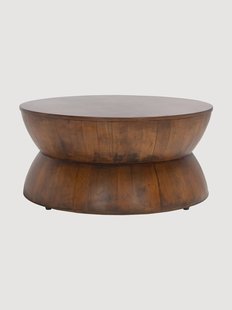 Ronde salontafel van grenenhout Alecto