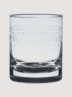 Mondgeblazen kristallen whiskyglazen Ovals, 4-delig