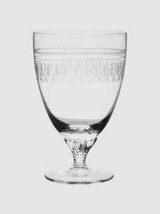 Mondgeblazen kristallen bistroglazen Ovals, 6-delig
