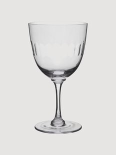 Mondgeblazen kristallen wijnglazen Lens, 4-delig