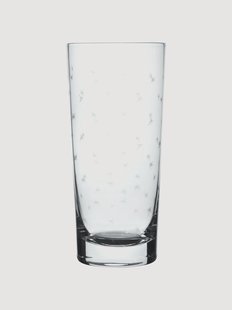 Mondgeblazen kristallen longdrinkglazen Stars, 4-delig