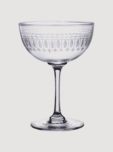 Mondgeblazen kristallen champagneglazen Ovals, 2-delig