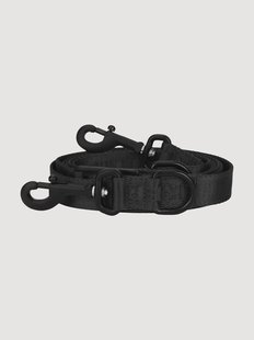 Verstelbare jacquard hondenriem Nero