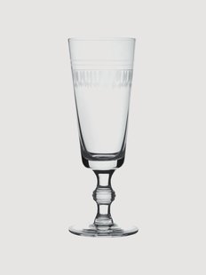 Mondgeblazen kristallen champagneglazen Ovals, 4-delig