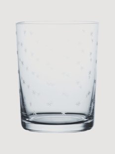 Mondgeblazen kristallen tumblers Stars, 4-delig