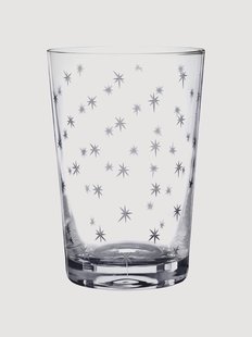 Mondgeblazen kristallen tumblers Stars, 6-delig
