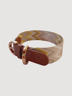 Handgemaakte hondenhalsband Chevron