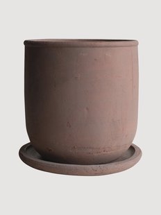 Outdoor bloempot Terra van terracotta, H 36 cm