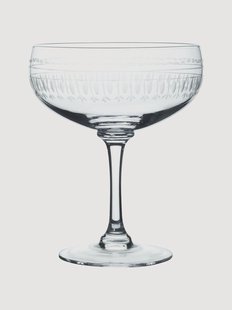 Mondgeblazen kristallen cocktailglazen Ovals, 4-delig
