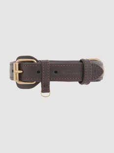 Handgemaakte leren hondenhalsband Plain